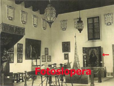 El cuadro de Pintura Flamenca "La Virgen del Pajarito" de Pedro Machuca que se conservaba en la Capilla de la Torre de Santa María del Castillo de Lopera se expuso en el Pabellón de Jaén en la Exposición Iberoamericana de Sevilla en 1929