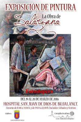 La Obra de Solórzano se podrá visitar del 19 al 28 de marzo en el Hospital de San Juan de Dios de Bujalance (Córdoba) en horario de 11 a 14 y de 19 a 22 horas.