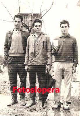 Los loperanos Manuel Martínez, Lorenzo Hoyo y Francisco Pedrosa.