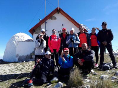 Un grupo de loperanos del Club Atletismo Lopera-Running realizaron hoy una Caminata-Subida desde Los Villares de Jaén hasta el pico de la Pandera (16 kilómetros ida y vuelta)