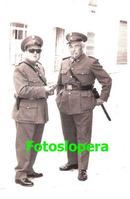 Recuerdo a los Guardias Municipales de Lopera Juan García Merino y Francisco Cerezo Quero. Años 70