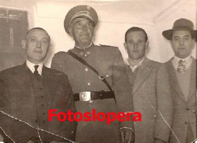 Grupo de loperanos. Rafael Alcalá, Manuel José López, Francisco López y Juan Hueso.