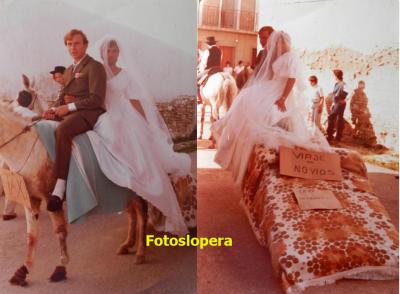 Hoy nos vamos de boda con la parodia que montaron los loperanos Rafael Melero Molares y Manuel Carrasco Pérez en la Romería de San Isidro Labrador del año 1986.