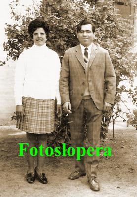 El matrimonio loperano Lola Bellido y Antonio López. Años 70