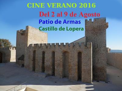 El Cine de Verano recala un año más en el Patio de Armas del Castillo de Lopera del 2 al 9 de Agosto.