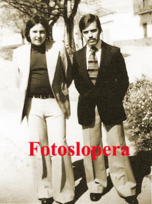 Antonio Pérez y José Uceda en una Semana Santa del año 1979