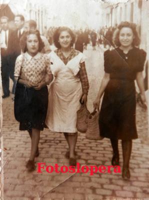Las loperanas Hermanas Carrasco Fuentes que tuvieron que emigrar a Madrid para trabajar. Años 60