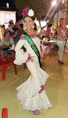 La loperana Juani Peces Cruz elegida  Miss Flamenca Feria Lopera 2016