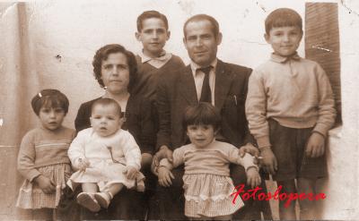 La Familia loperana Merino-Valenzuela. Año 1960