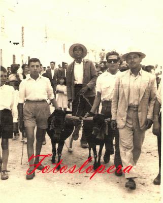 Romería San Isidro Labrador del año 1959. Benito Valenzuela, Francisco Moreno, Manuel Valenzuela...