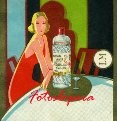 Anuncio publicitario de Anis Cañero. Lopera 1925